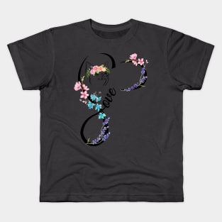 Pig Flower Design. Kids T-Shirt